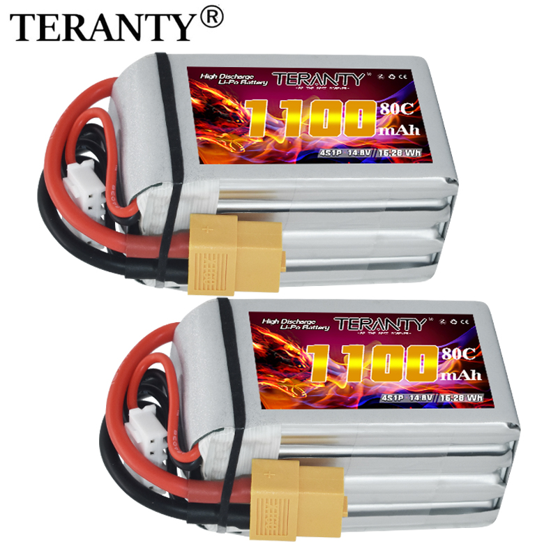 Drone Battery Lipo - بطارية ليثيوم بوليمر TERANTY 4S 1100mAh