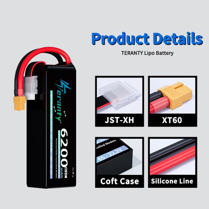 بطارية ليثيوم بوليمر TERANTY 6 - مراجعة Drone Battery Lipo وسعره