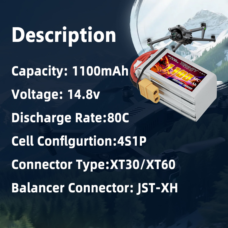 بطارية ليثيوم بوليمر TERANTY 4 - مراجعة Drone Battery Lipo وسعره